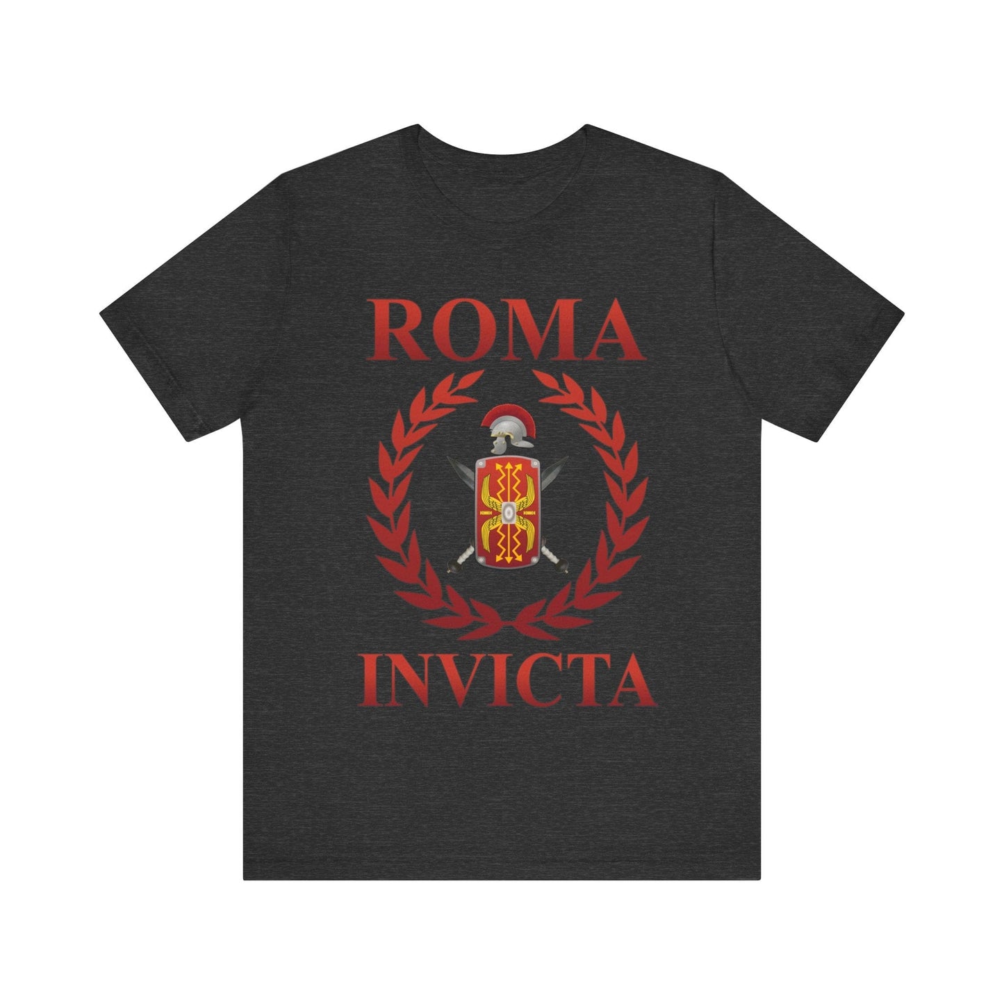 Dark Grey Heather / S Roma Invicta Roman Empire Legionary Glory T-shirt