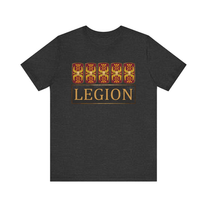 Dark Grey Heather / S Roman Legionary Shields T-Shirt