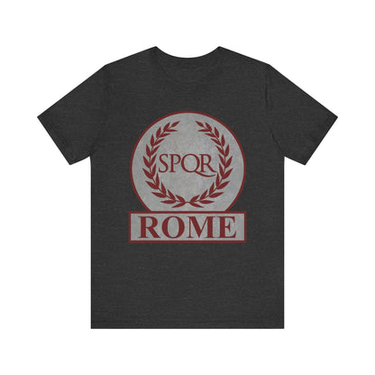 Dark Grey Heather / S Rome Ancient Roman SPQR Symbol T-shirt