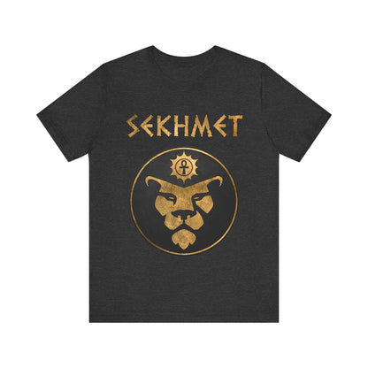 Dark Grey Heather / S Sekhmet Ancient Egyptian Goddess T-Shirt