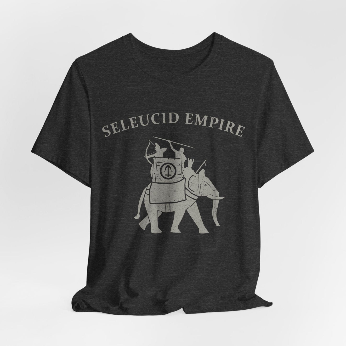 Dark Grey Heather / S Seleucid Empire War Elephant T-Shirt
