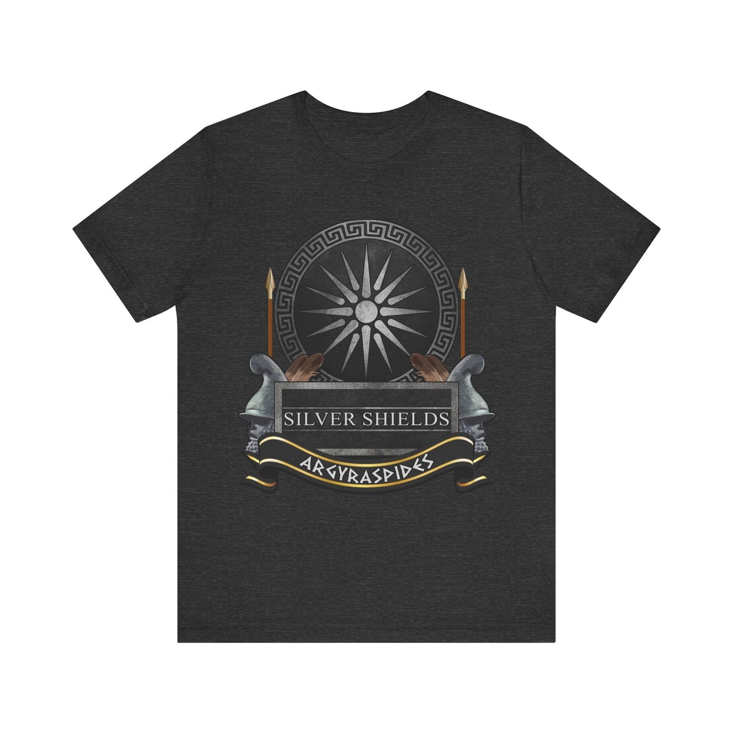 Dark Grey Heather / S Silver Shields Argyraspides T-Shirt