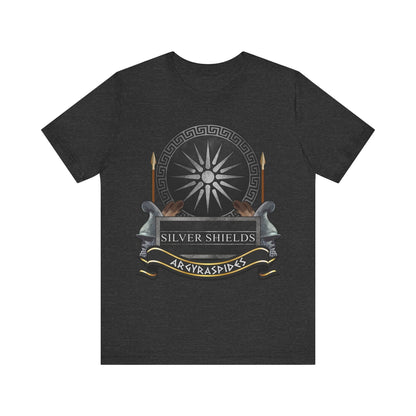 Dark Grey Heather / S Silver Shields Argyraspides T-Shirt