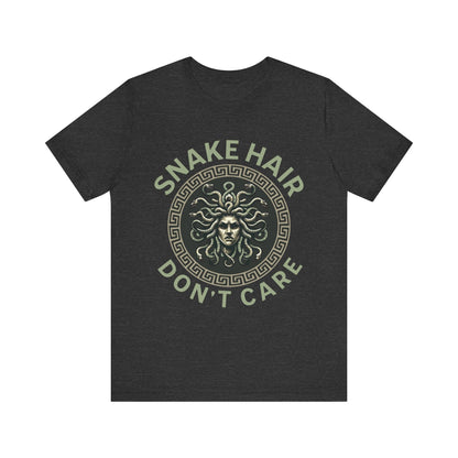 Dark Grey Heather / S Snake Hair Don't Care Medusa T-Shirt