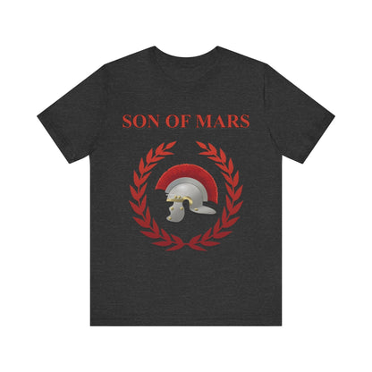 Dark Grey Heather / S Son of Mars Ancient Roman War God T-Shirt
