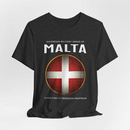 Dark Grey Heather / S Sovereign Military Order of Malta T-Shirt