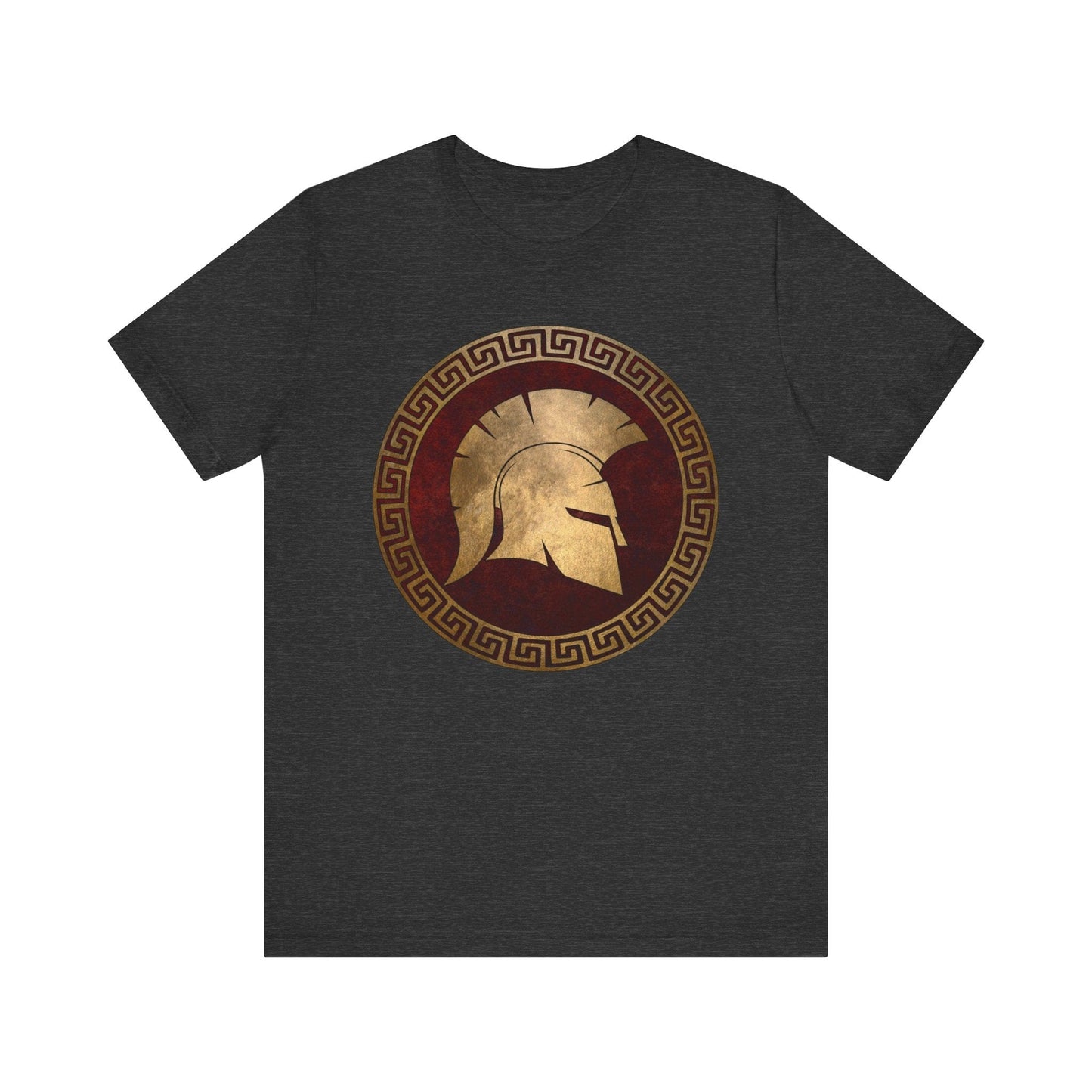 Dark Grey Heather / S Spartan Helmet T-Shirt