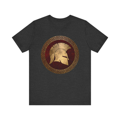 Dark Grey Heather / S Spartan Helmet T-Shirt