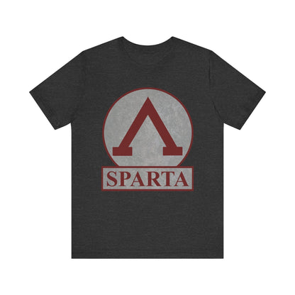 Dark Grey Heather / S Spartan Lambda Symbol of Lacedaemon Sparta T-shirt