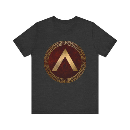 Dark Grey Heather / S Spartan Shield Lambda T-Shirt
