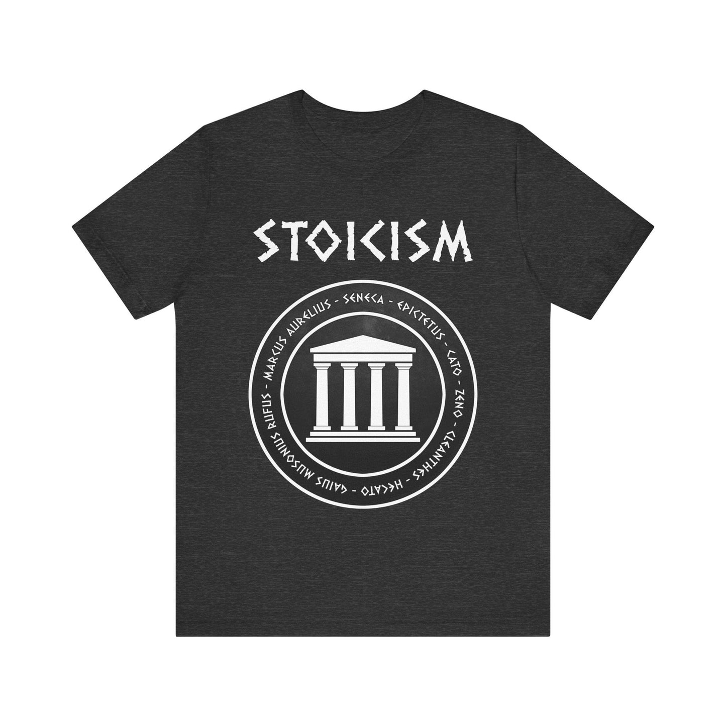 Dark Grey Heather / S Stoicism - Ancient Greek and Roman Philosophers T-Shirt