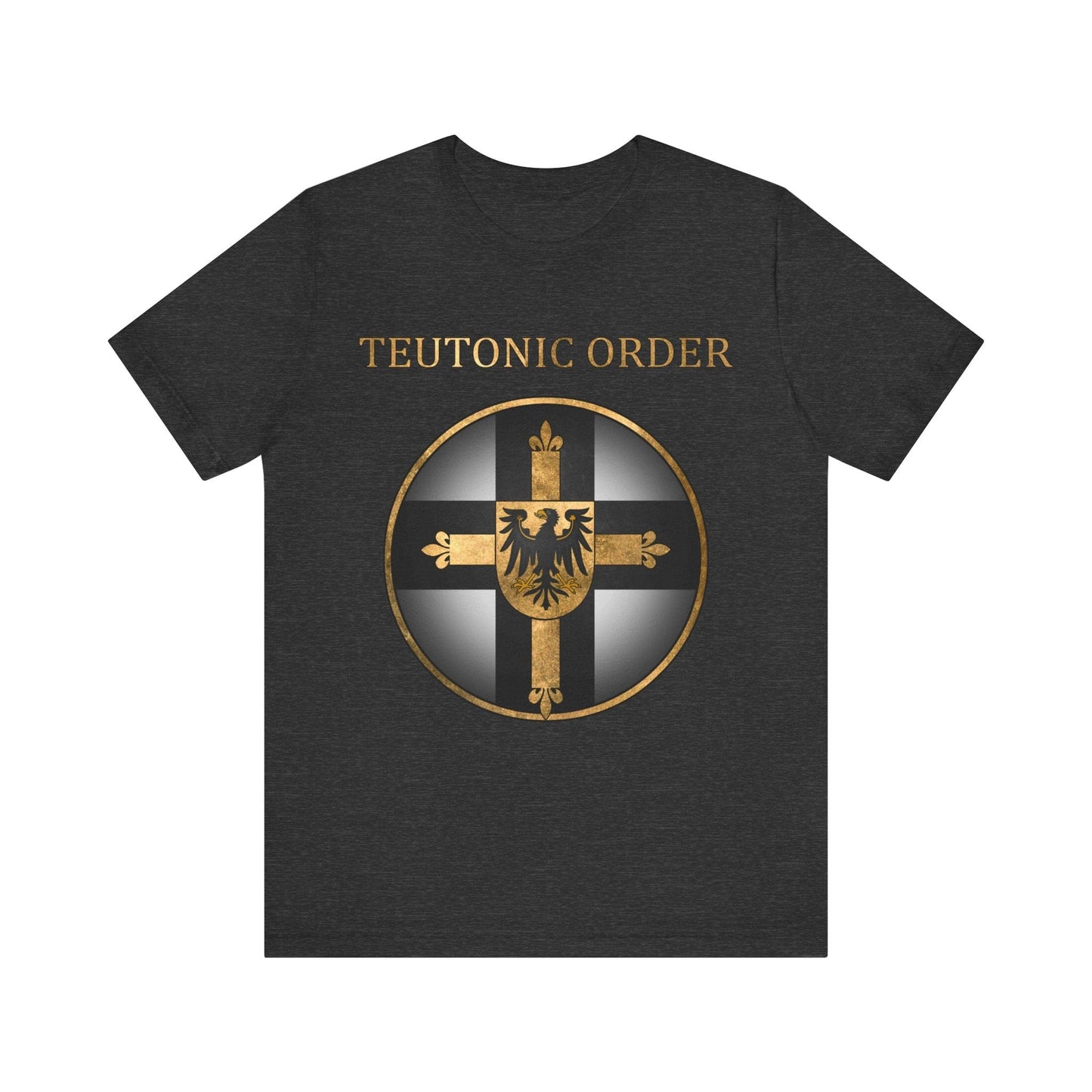 Dark Grey Heather / S Teutonic Order Symbol - Teutonic Knights T-shirt