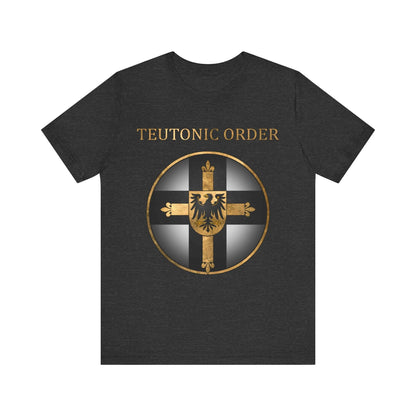 Dark Grey Heather / S Teutonic Order Symbol - Teutonic Knights T-shirt