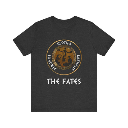 Dark Grey Heather / S The Fates - The Moirai - Ancient Greek Goddesses T-Shirt