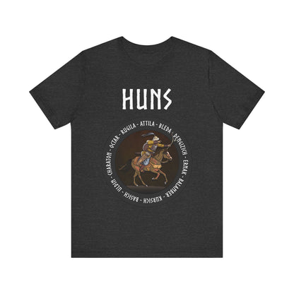 Dark Grey Heather / S The Huns - Leaders of the Huns T-Shirt