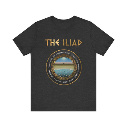 Dark Grey Heather / S The Iliad - Heroes of the Trojan War T-Shirt