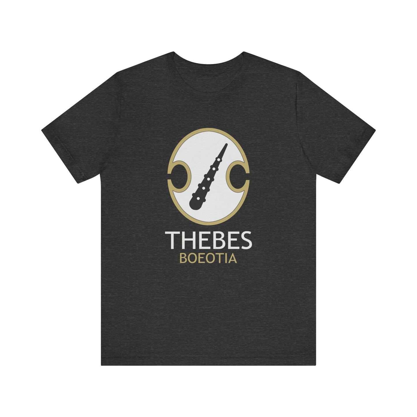 Dark Grey Heather / S Thebes - Ancient Boeotia Theban Sacred Band T-Shirt