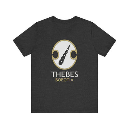 Dark Grey Heather / S Thebes - Ancient Boeotia Theban Sacred Band T-Shirt