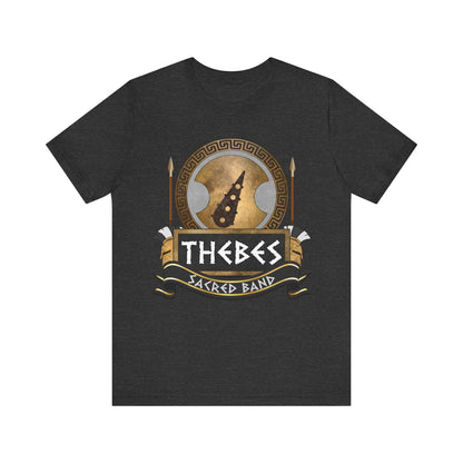 Dark Grey Heather / S Thebes Sacred Band T-Shirt