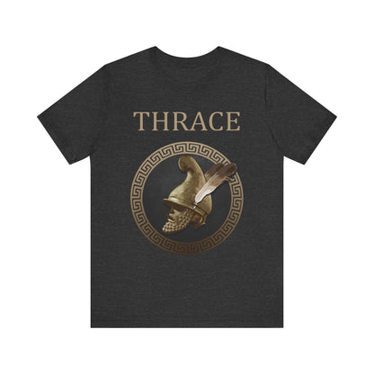 Dark Grey Heather / S Thrace - Ancient Thracian Helmet - Ancient Thrace T-shirt