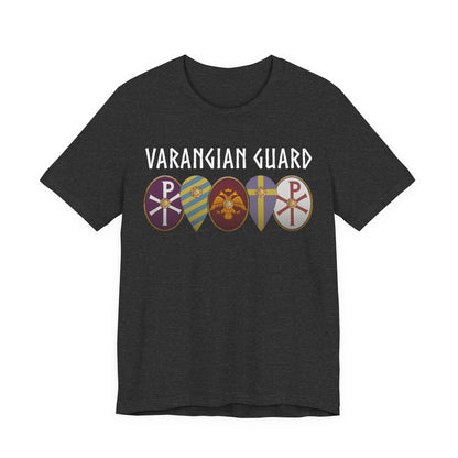 Dark Grey Heather / S Varangian Guard Byzantine Shields T-Shirt
