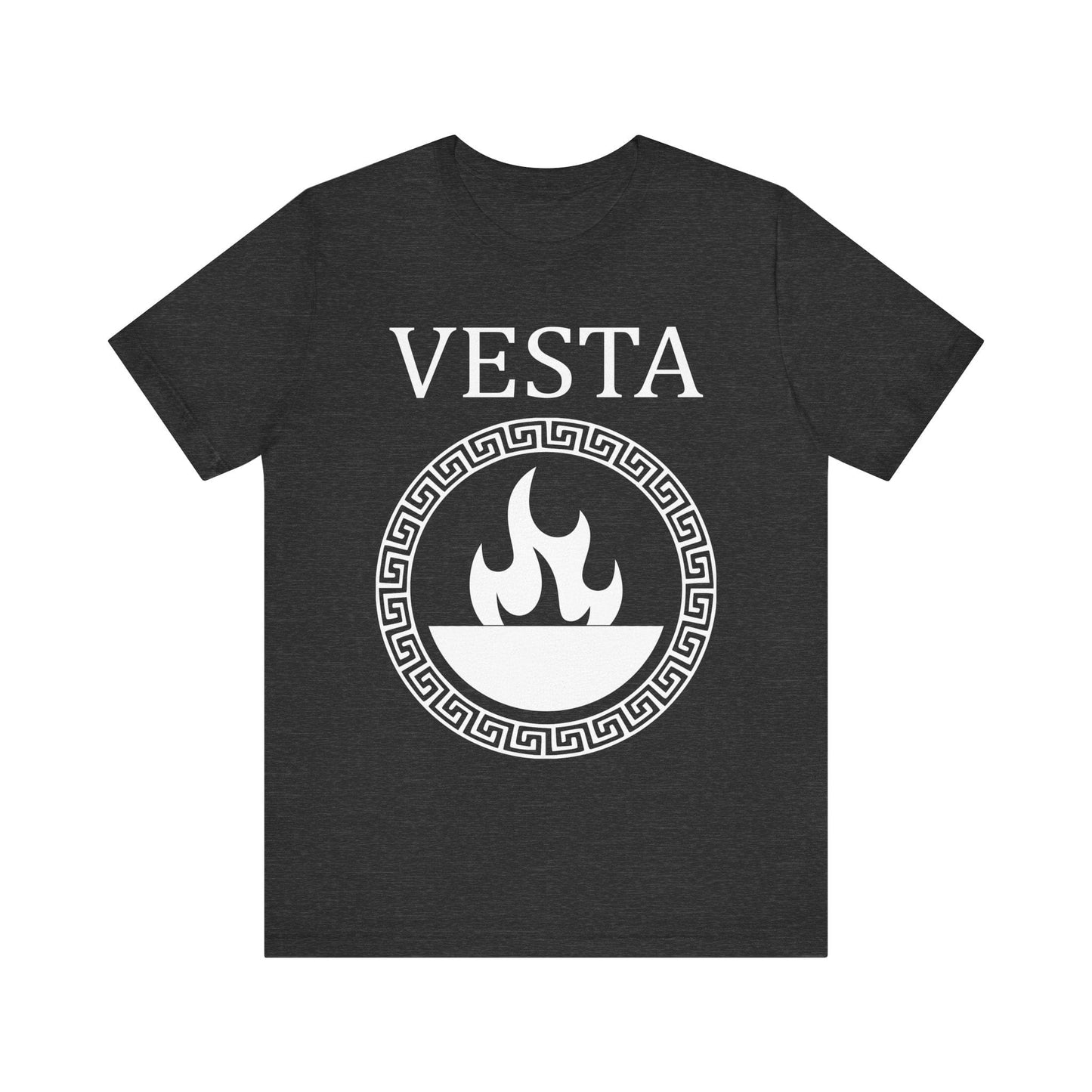 Dark Grey Heather / S Vesta Roman Goddess T-Shirt