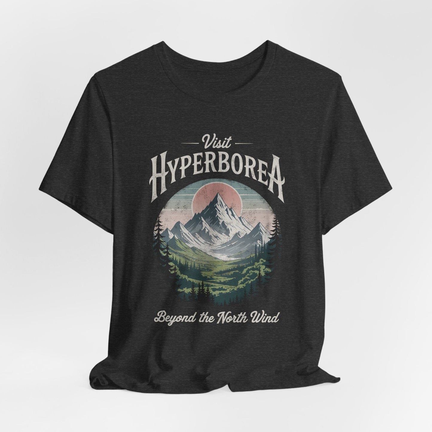Dark Grey Heather / S Visit Hyperborea T-Shirt