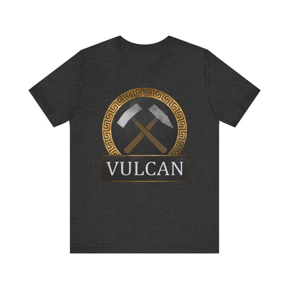 Dark Grey Heather / S Vulcan Ancient Roman God T-Shirt
