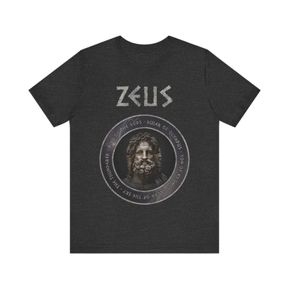 Dark Grey Heather / S Zeus Lord of Olympus T-Shirt
