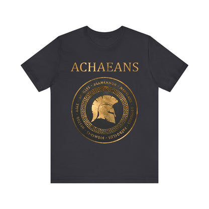 Dark Grey / S Achaeans Greek Heroes of the Trojan War T-shirt