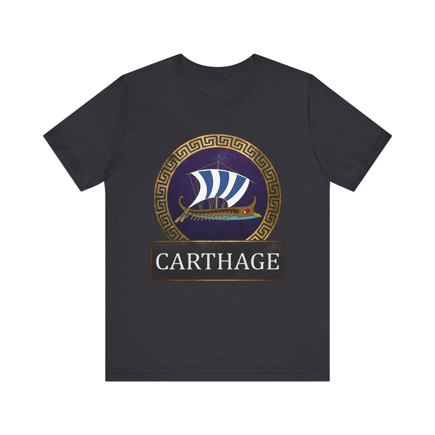 Dark Grey / S Ancient Carthage - Carthaginian Navy T-shirt