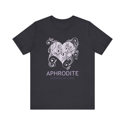 Dark Grey / S Aphrodite Greek Goddess of Love T-shirt