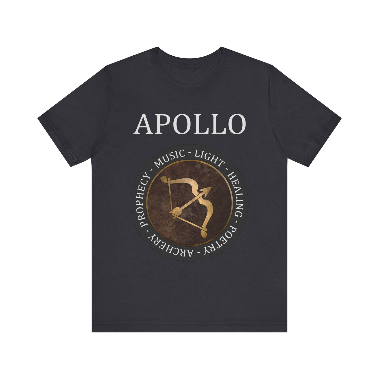 Dark Grey / S Apollo Ancient Greek God - Bow of Apollo T-Shirt