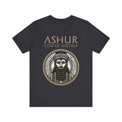 Dark Grey / S Ashur God of Assyria - Ancient Assyrian Mythology T-shirt