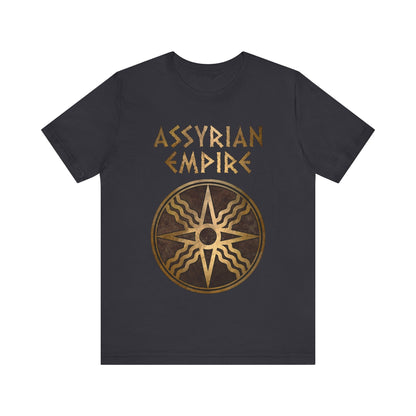 Dark Grey / S Assyrian Empire Symbol of Shamath T-Shirt