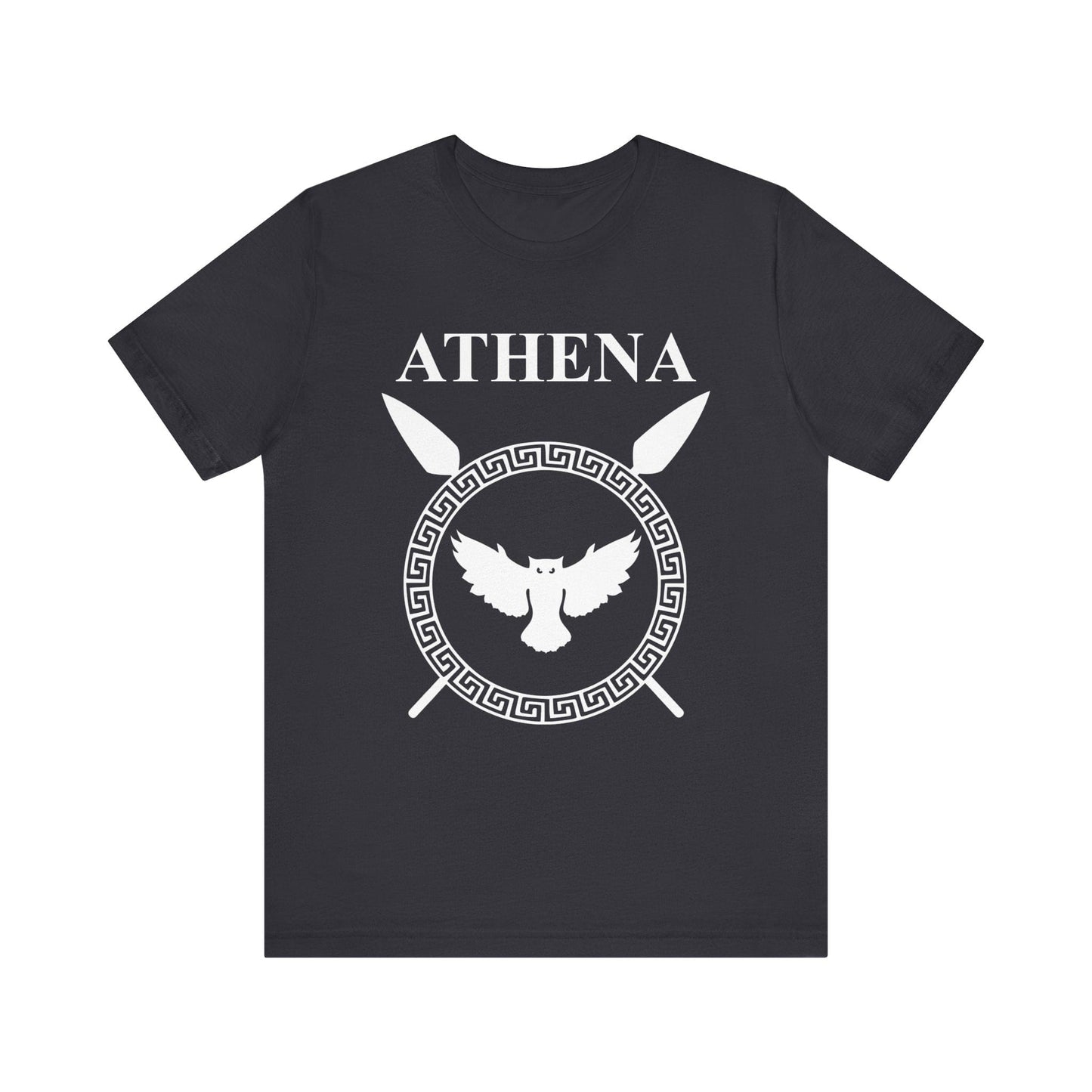 Dark Grey / S Athena Greek Goddess of War T-Shirt