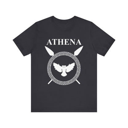Dark Grey / S Athena Greek Goddess of War T-Shirt