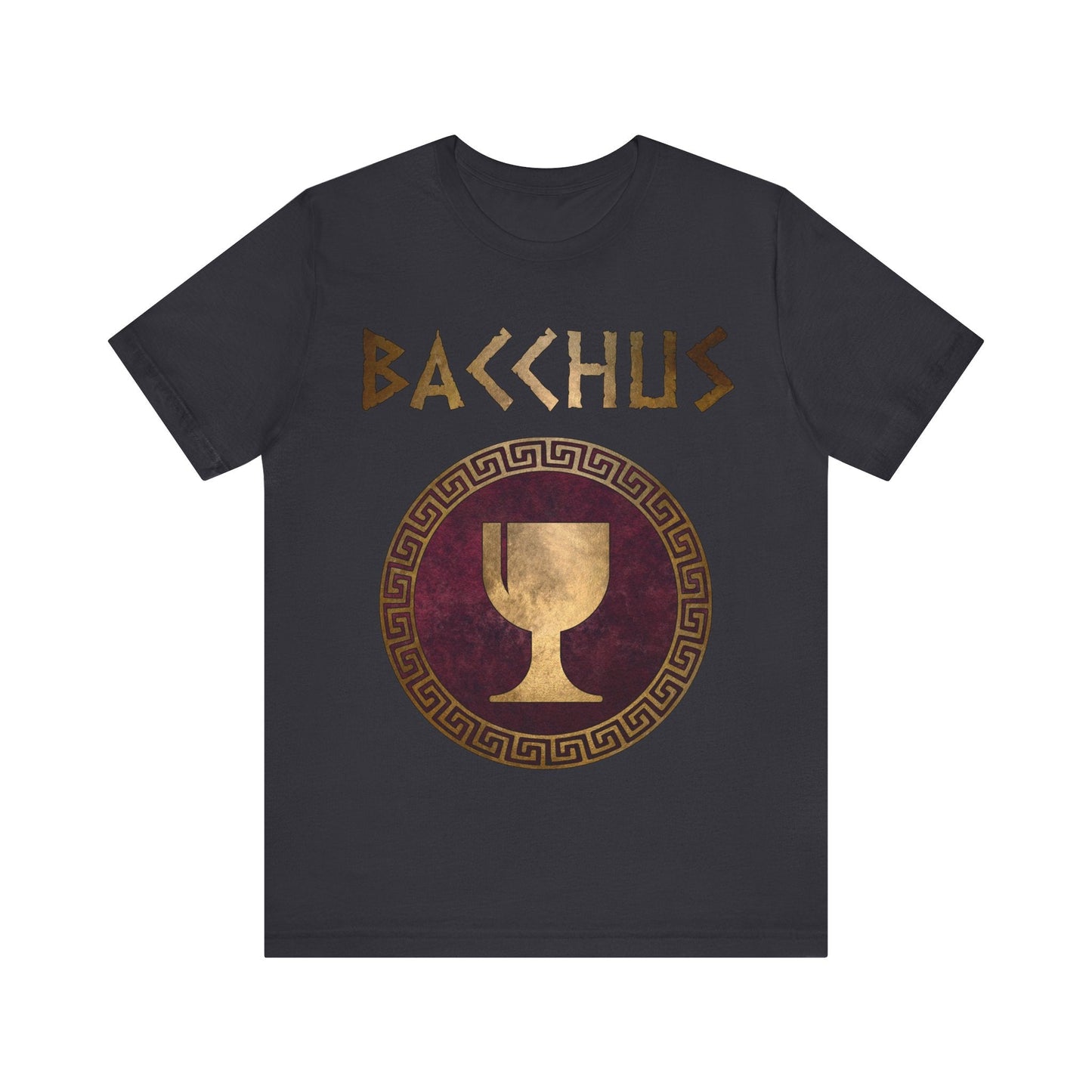 Dark Grey / S Bacchus Roman God of Wine and Festivals T-Shirt