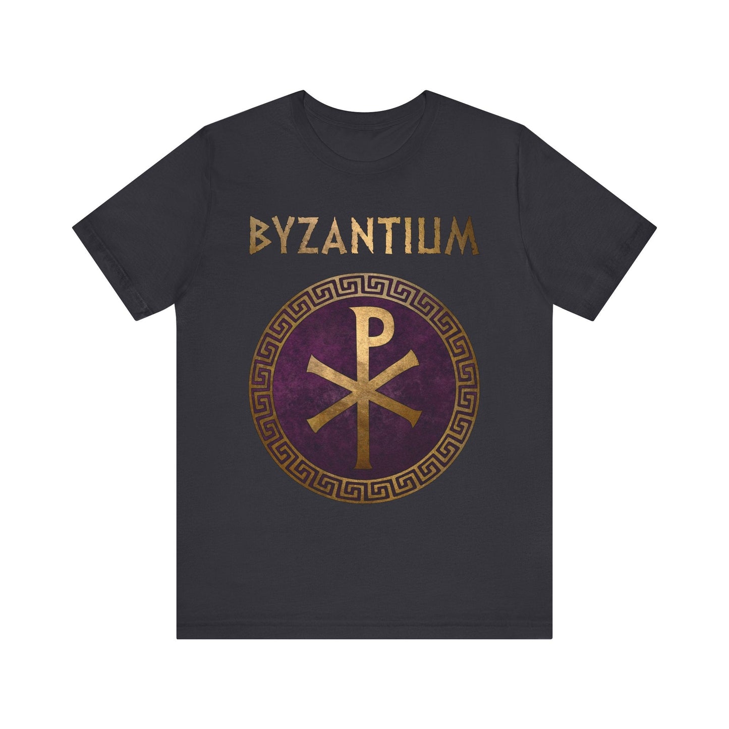 Dark Grey / S Byzantium Imperial Chi Rho T-Shirt