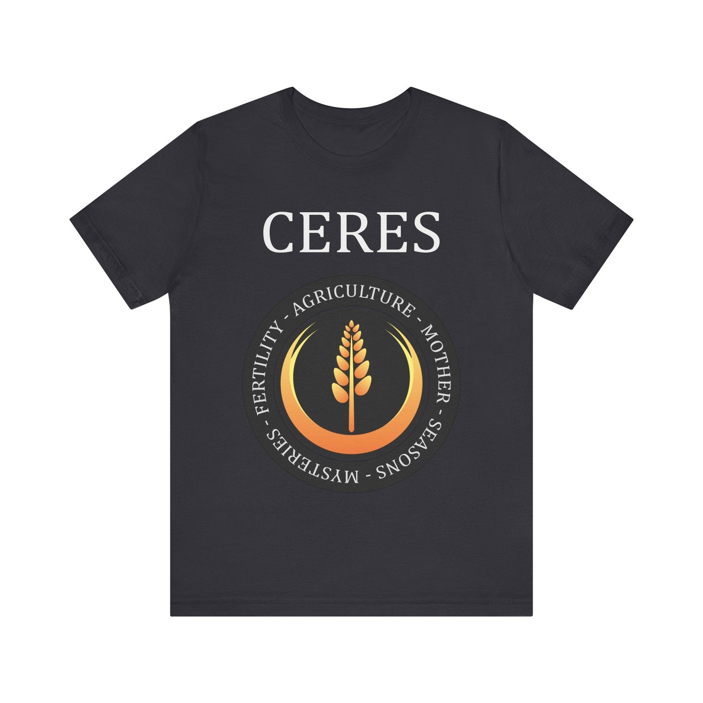 Dark Grey / S Ceres Ancient Roman Goddess T-Shirt