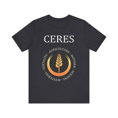 Dark Grey / S Ceres Ancient Roman Goddess T-Shirt
