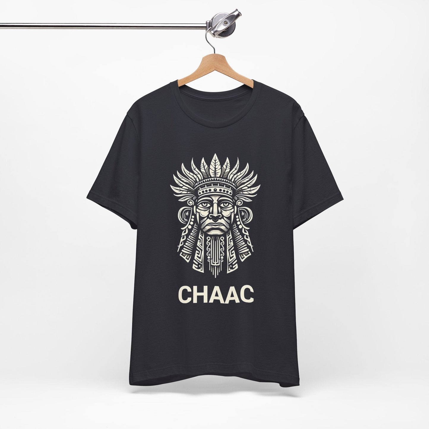 Dark Grey / S Chaac Mayan God of Storms T-Shirt