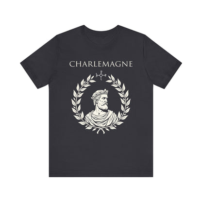 Dark Grey / S Charlemagne - King of the Franks - Carolingian Emperor Charlemagne T-shirt