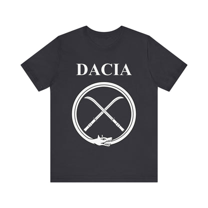 Dark Grey / S Dacia Ancient Dacian Draco and Falx Symbol T-Shirt