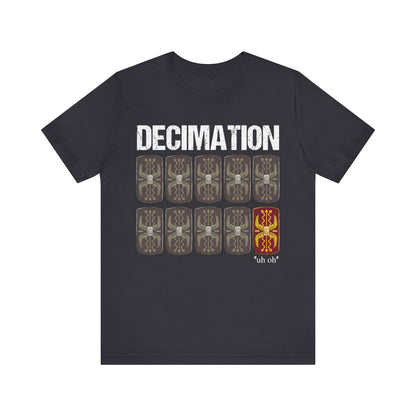 Dark Grey / S Decimation - Ancient Roman Army - Funny Roman History T-shirt