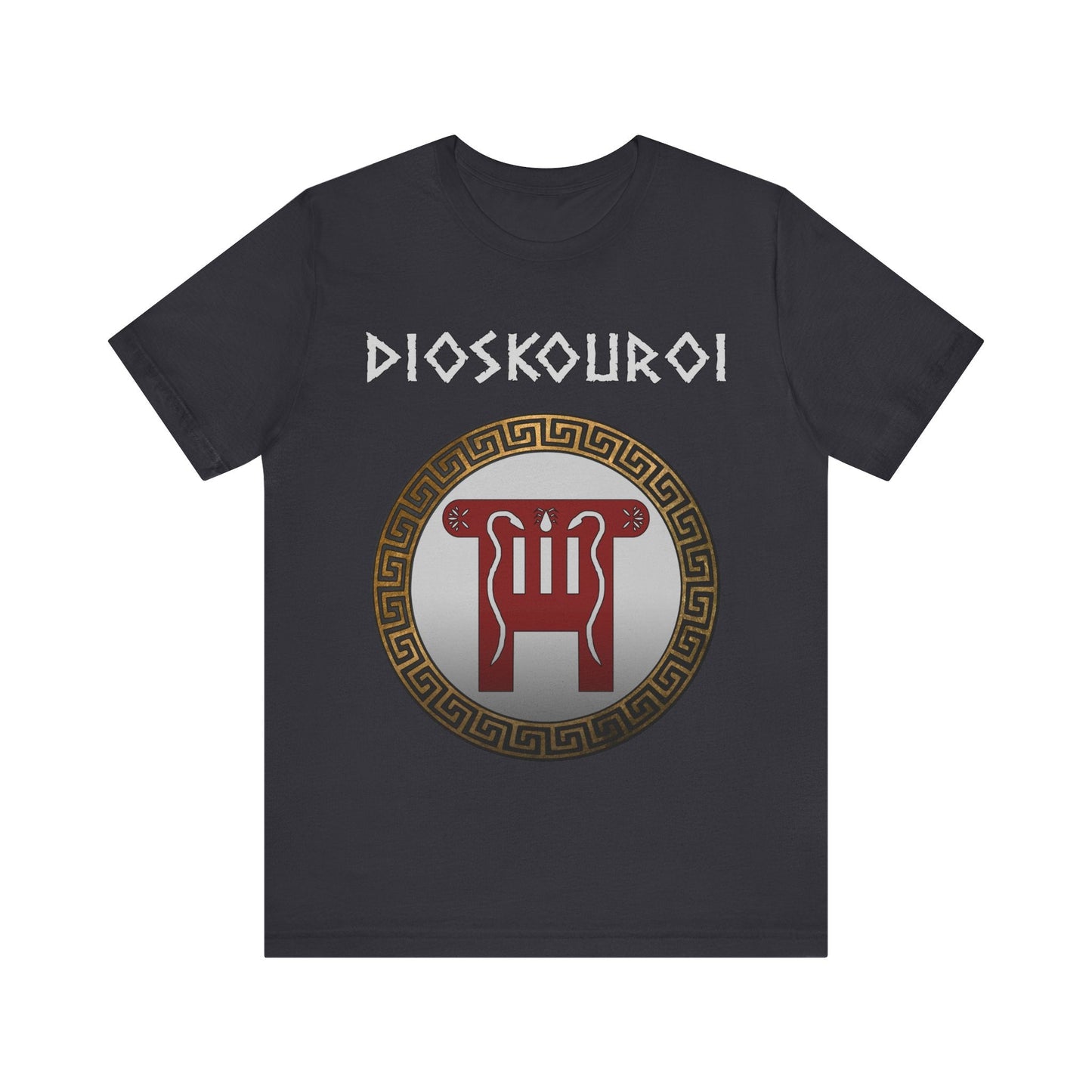 Dark Grey / S Dioskouroi Castor and Pollux Dokana T-Shirt