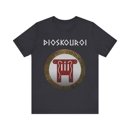 Dark Grey / S Dioskouroi Castor and Pollux Dokana T-Shirt
