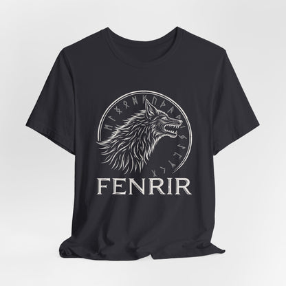 Dark Grey / S Fenrir Norse Mythology T-Shirt