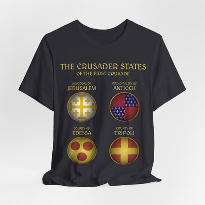 Dark Grey / S First Crusade - Crusader States T-Shirt