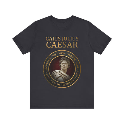 Dark Grey / S Gaius Julius Caesar - Famous Battles T-Shirt